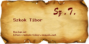 Szkok Tibor névjegykártya